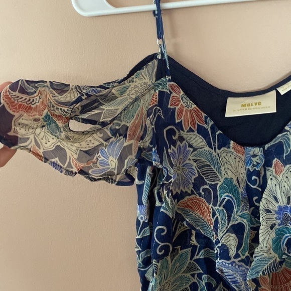 Maeve For Anthropologie tank with flutter sleeve - Picture 2 of 7